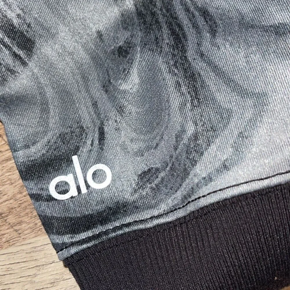 Alo Yoga Goddess‎ Scrunched Leggings Marble Black XXS